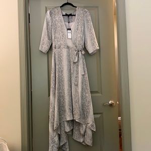 BCBG Max Azria python wrap dress